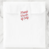 Happy 4 juillet Stickers (Rouge) (Sac)