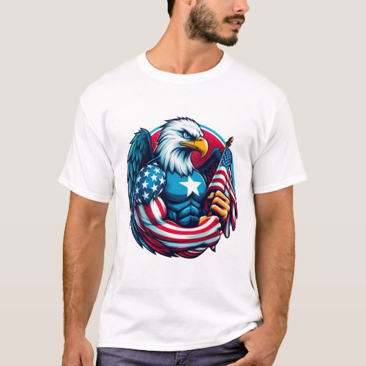 Happy 4 JUILLET T-shirt (Devant)