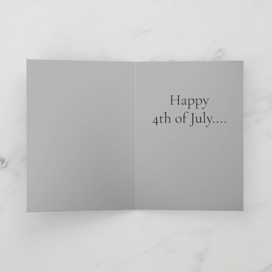 Happy 4 juli, design, vlinder, bedankkaart (Binnen)