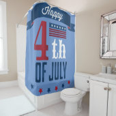Happy 4 juli douchegordijn (In situ)
