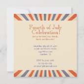  Happy 4 juli VS Stars Stripes Party Kaart (Achterkant)