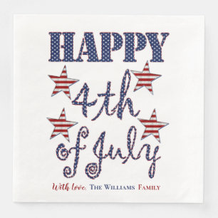 Happy 4 van de Stars en Stripes Typografie van jul Servet