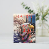 Happy 4 van het Briefkaart van juli (Staand voorkant)