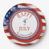 Happy 4e juli Onafhankelijkheidsdag Borden Papieren Bordje (Voorkant)
