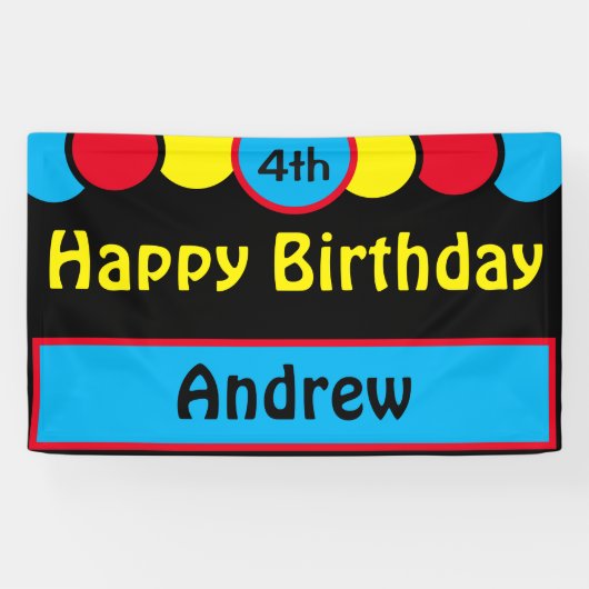 Happy 4th Birthday Andrew Spandoek (Horizontaal)