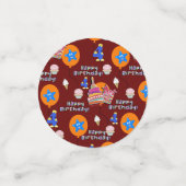 Happy 4th Birthday Confetti, #4 Birthday Confetti (Kleine voorkant)