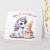 Happy 4th Birthday-kaart Kaart (Gele Bloem)