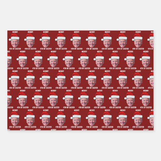 Happy 4th Of Easter Christmas Inpakpapier Vel (Voorkant 3)