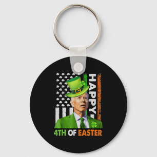 Happy 4th of Easter Funny Joe St Patricks Day Lepr Sleutelhanger