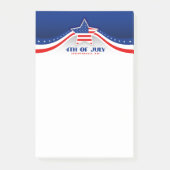 Happy 4th of Juli Post-it Nota's Post-it® Notes (Voorkant)