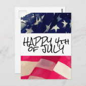HAPPY 4th of JULY Briefkaart (Voorkant / Achterkant)