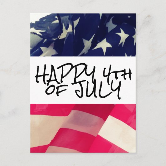 HAPPY 4th of JULY Briefkaart (Voorkant)