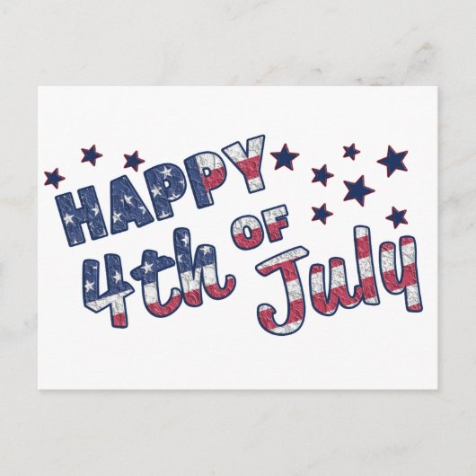 Happy 4th Of July Briefkaart (Voorkant)