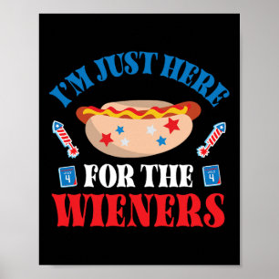 Happy 4th of July Day American Ik ben hier alleen Poster