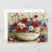 Happy 4th of July Feestdagenkaart (Voorkant / Achterkant)