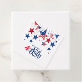 Happy 4th of July Hanging Stars ID1103 Bedankjes Labels (In situ)