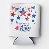 Happy 4th of July Hanging Stars ID1103 Blikjeskoeler (Voorkant)