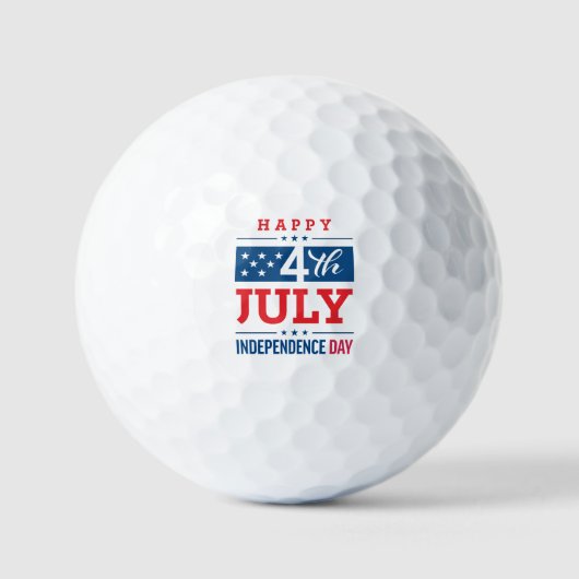 Happy 4th of July Independence Day Golfballen (Voorkant)