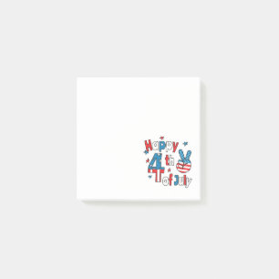 Happy 4th of July Independence Day Post-it® Notes