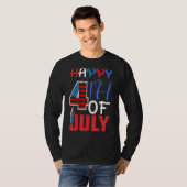 Happy 4th of July Onafhankelijkheidsdag 1776 Ameri T-shirt (Voorkant volledig)