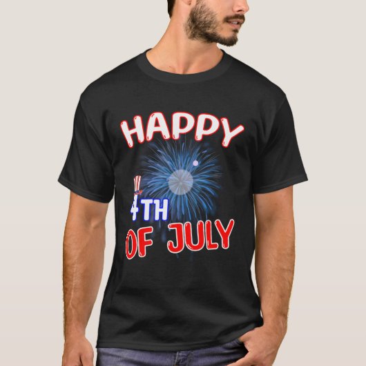 Happy 4th of July T-shirt (Voorkant)