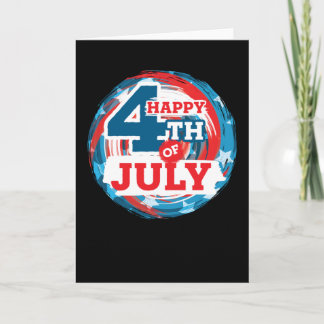 Happy 4th of July - USA flag Color Kaart