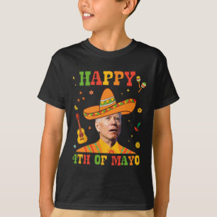 Happy 4th of Mayo grappige Joe Biden verwarde Cinc T-shirt