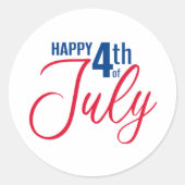 Happy 4th Stickers Seals (Devant)