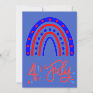 HAPPY 4TH T-Shirt Kaart