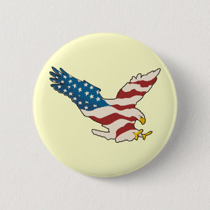 HAPPY 4TH VAN JULI RONDE BUTTON 5,7 CM