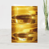 Happy 50ste Jubileum in sprankelend goud Kaart (Achterkant)