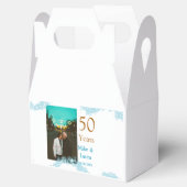 Happy 50th anniversary add couple name date weddin bedankdoosjes (Geopend)