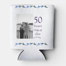 Happy 50th Anniversary Voeg paar naam datum bruilo Blikjeskoeler