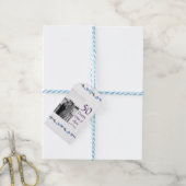 Happy 50th Anniversary Voeg paar naam datum bruilo Cadeaulabel (Met Touw)