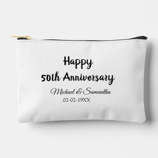 Happy 50th Anniversary Voeg paar naam datum bruilo Etui (Voorkant)