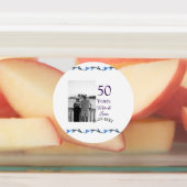 Happy 50th Anniversary Voeg paar naam datum bruilo Labels (Aangebracht)