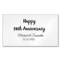 Happy 50th Anniversary Voeg paar naam datum bruilo