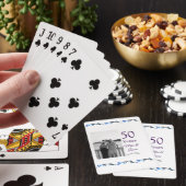 Happy 50th Anniversary Voeg paar naam datum bruilo Pokerkaarten (Insitu)