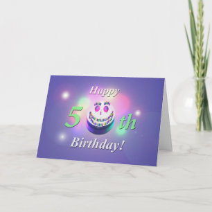Happy 50th Birthday Cake Kaart