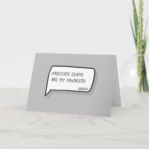 "Happy 50th Birthday"   Funny Prostate Exam Joke Kaart