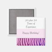 Happy 50th Birthday Magneet (Voorkant / Achterkant)