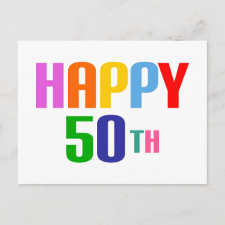 Happy 50th briefkaart