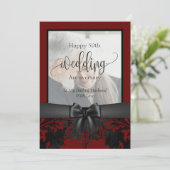 Happy 50th bruiloft traditionele foto i kaart (Staand voorkant)