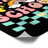 Happy 50th Day Of School Retro Teacher Students Sm Poster (Hoek)