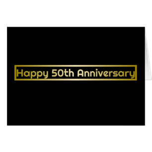 Happy 50th Jubileum wenskaart