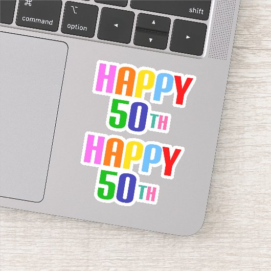 Happy 50th sticker (Detail)