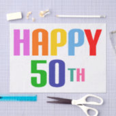 Happy 50th tissuepapier (Craft)