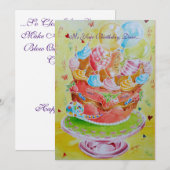 Happy 50th verjaardagskaart (Voorkant / Achterkant)