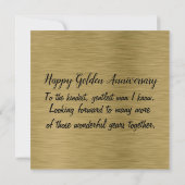 Happy 50th Wedding Jubileum voor mijn Kaart van de (Achterkant)