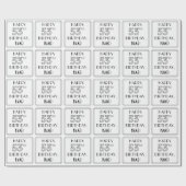 HAPPY 53RD BIRTHDAY; Art Deco Style; aangepaste na Cadeaupapier (Vlak)